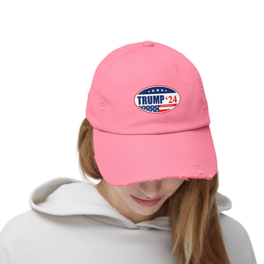 Trump 2024 Men's and Woman's Distressed Cap many colors