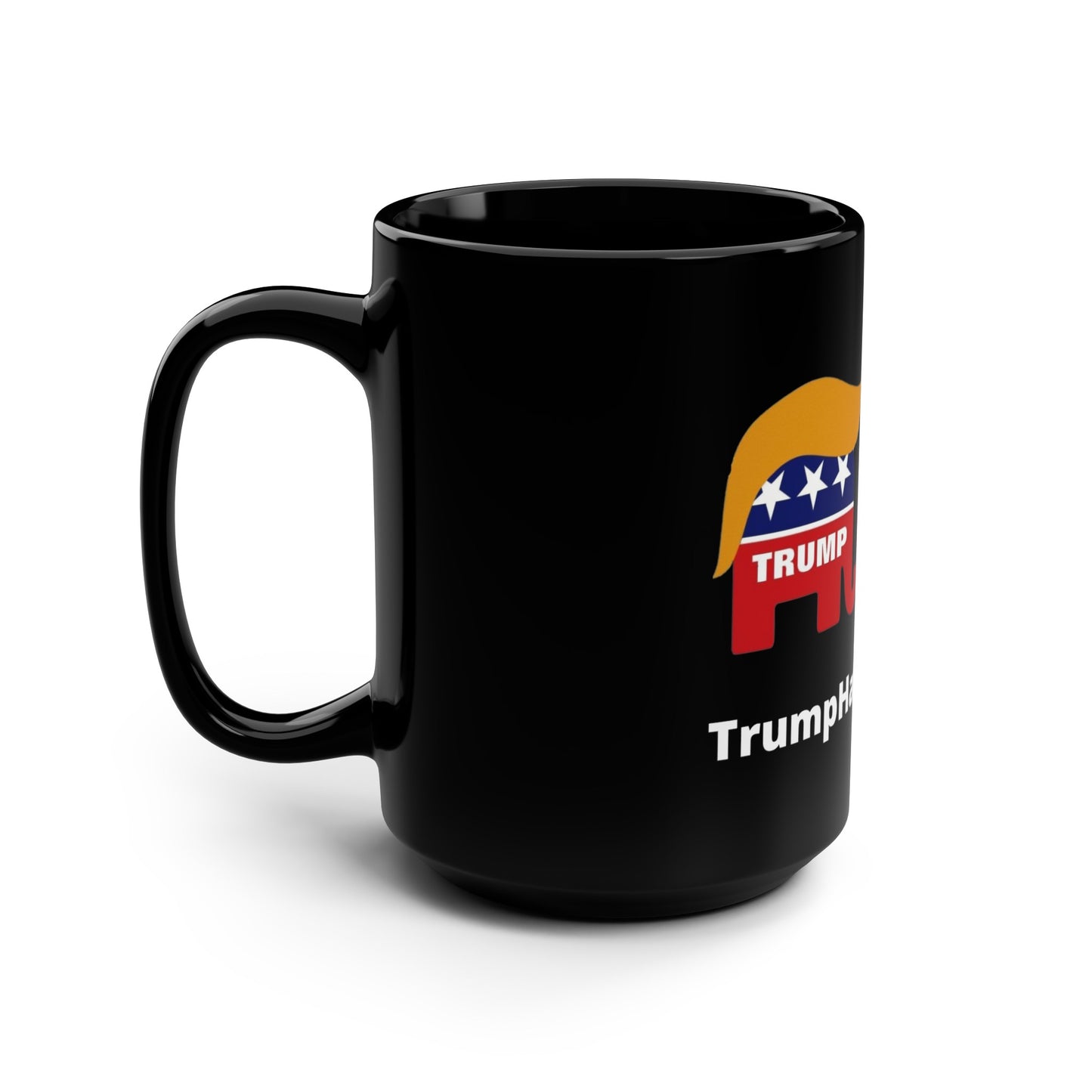 Trump Won Black Mug, 15oz