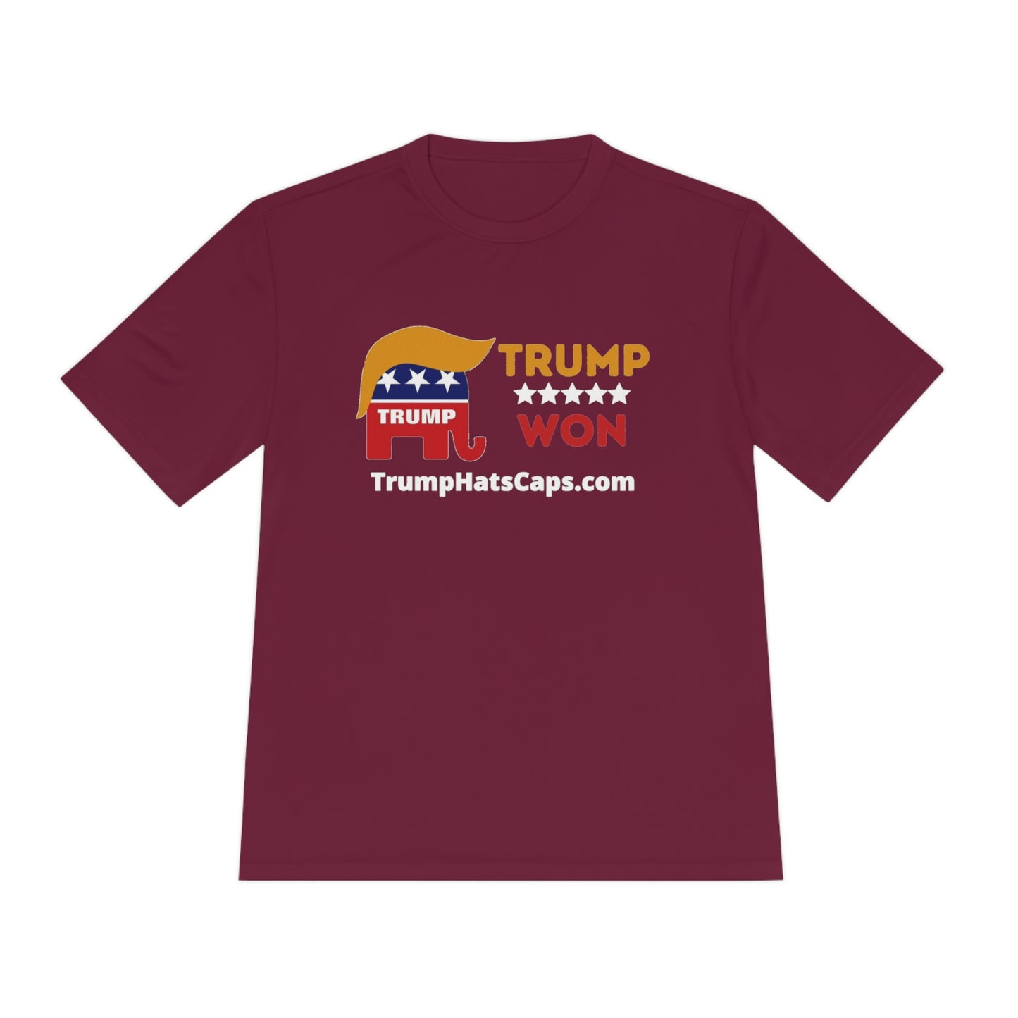 Trump Won (TrumpHatsCaps.com) Unisex Moisture Wicking Tee