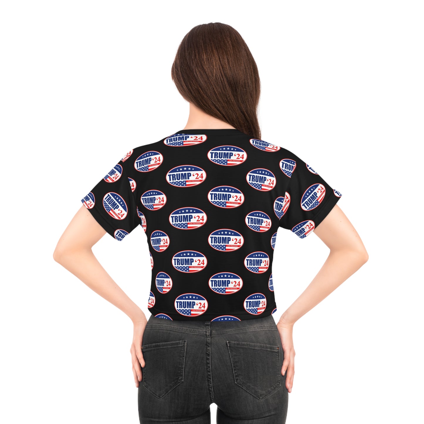 Trump 2024 Crop Tee (AOP)