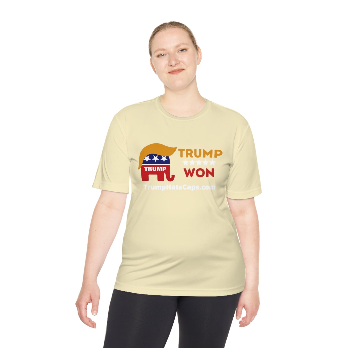 Trump Won (TrumpHatsCaps.com) Unisex Moisture Wicking Tee