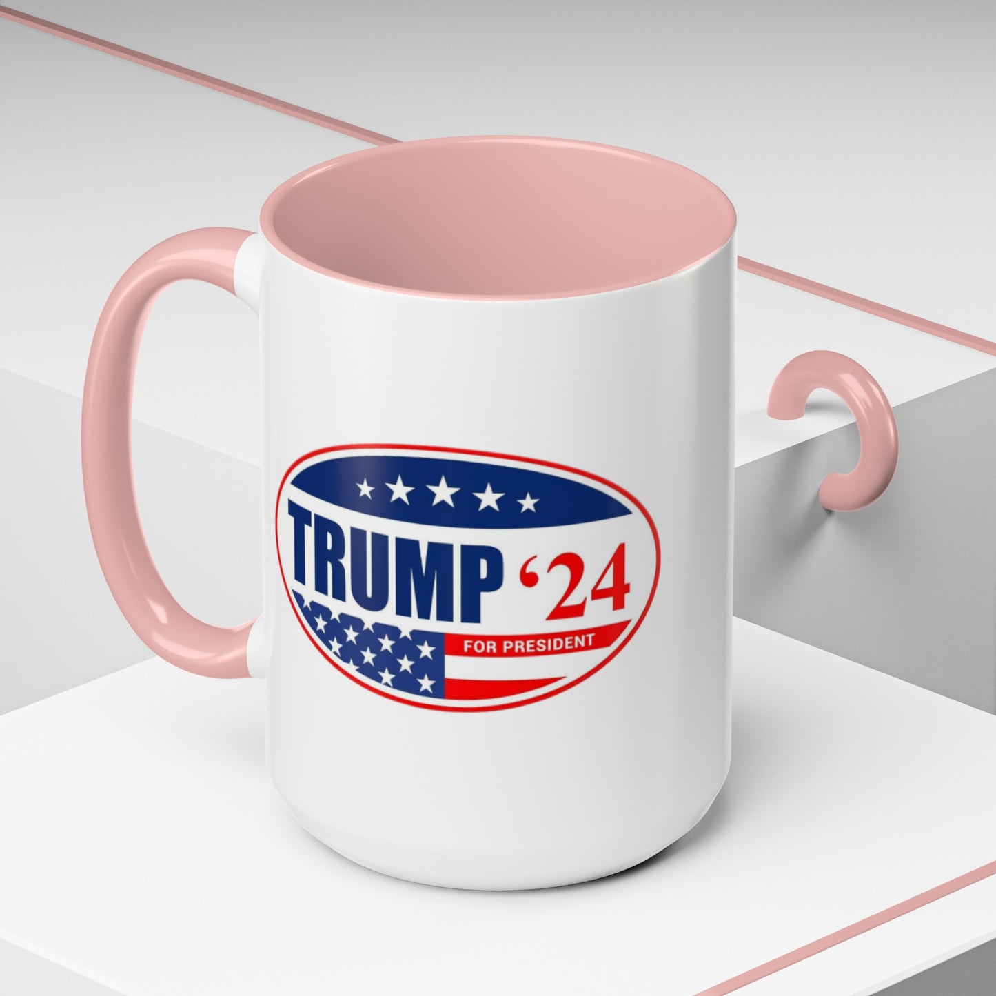 Trump 2024 Accent Coffee Mug (11, 15oz)