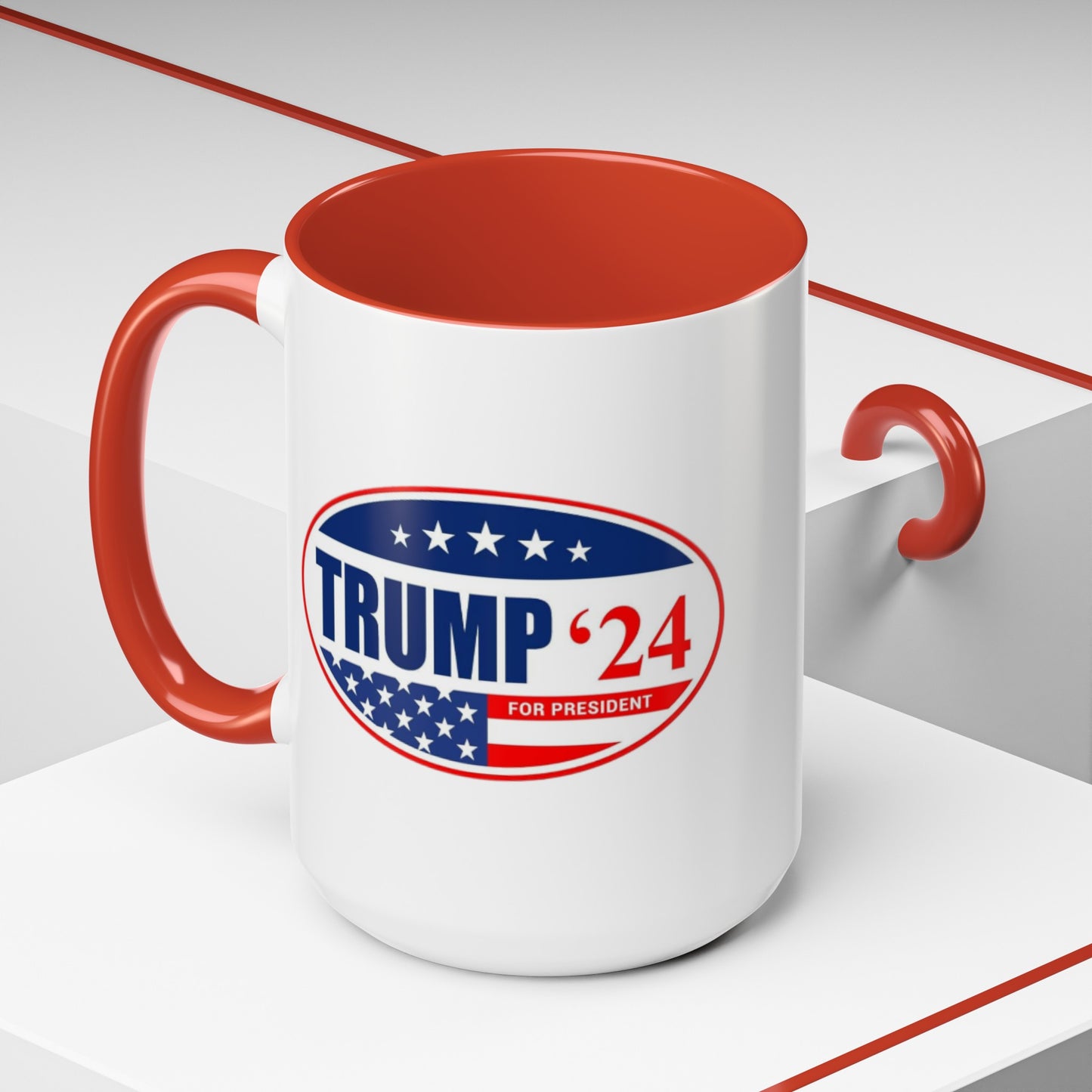 Trump 2024 Accent Coffee Mug (11, 15oz)