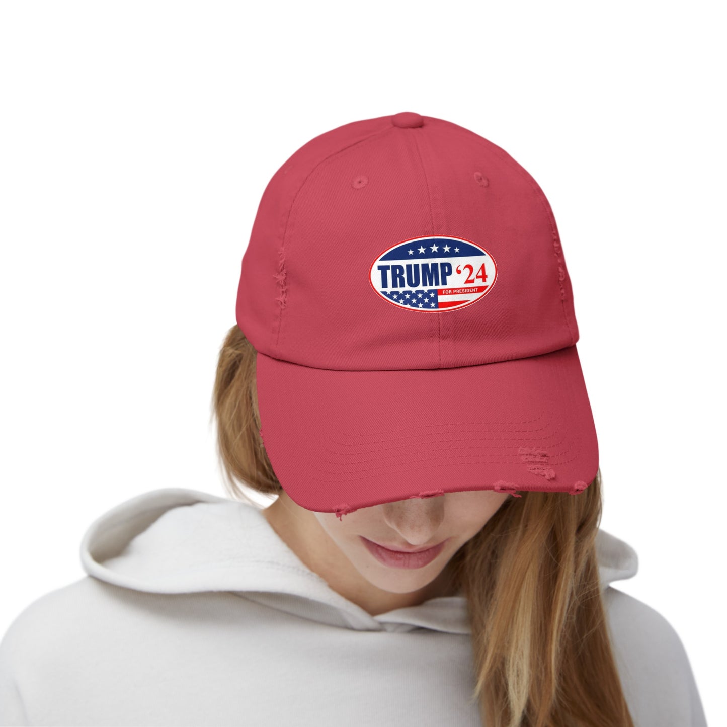 Trump 2024 Men's and Woman's Distressed Cap many colors