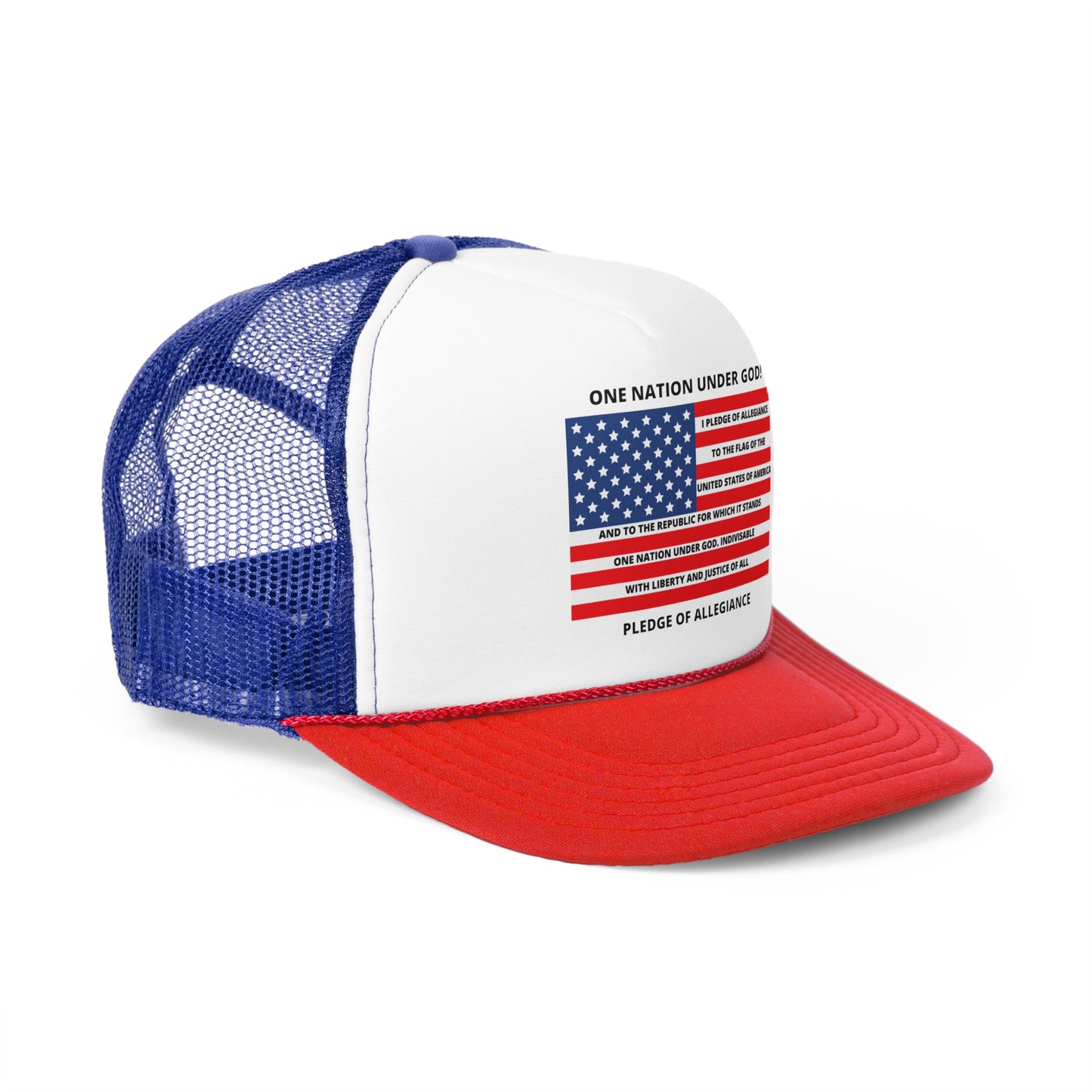 One Nation Under GOD / Pledge of Allegiance / Trucker Caps