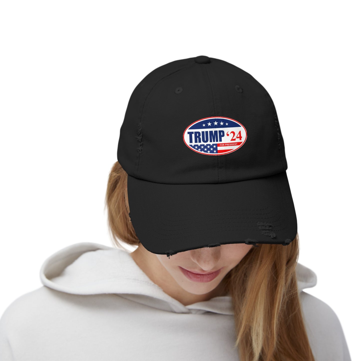 Trump 2024 Men's and Woman's Distressed Cap many colors