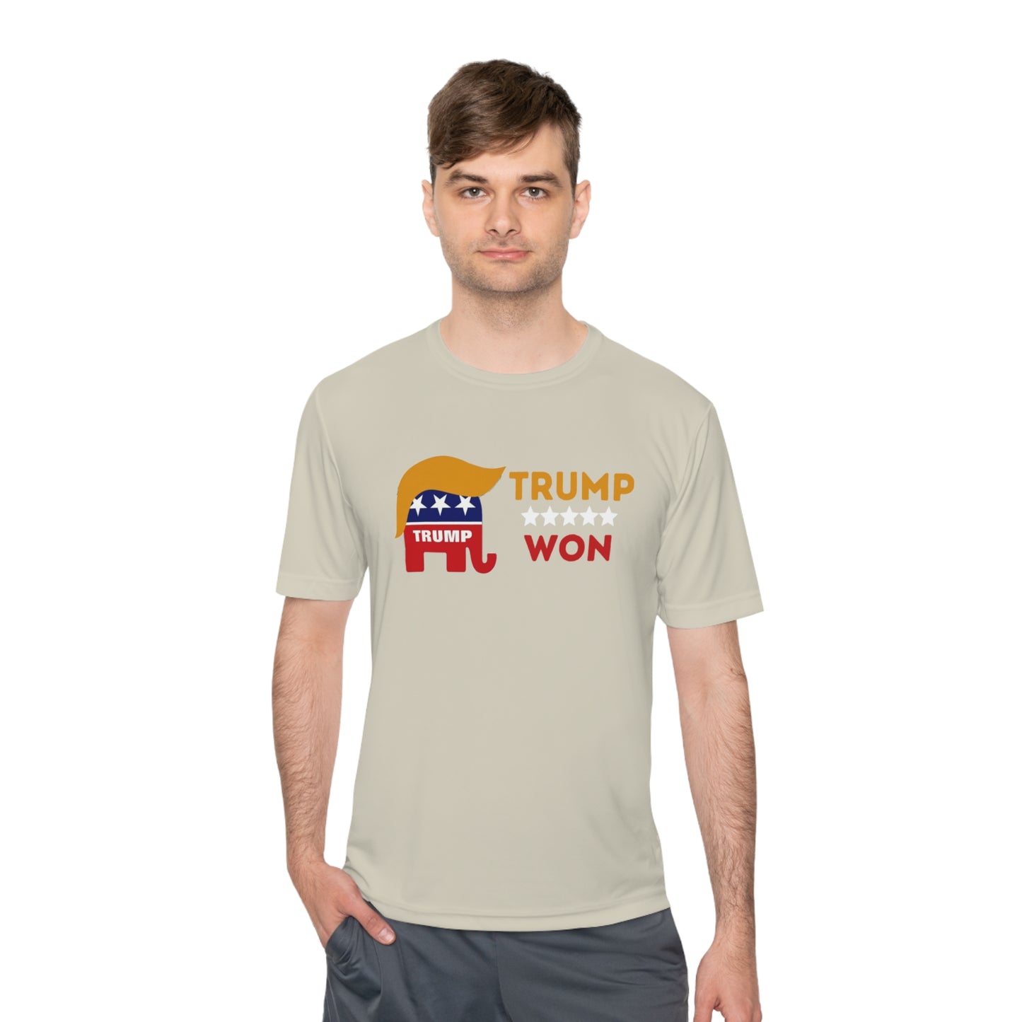 Trump Won Men's and Woman's  Moisture Wicking Tee