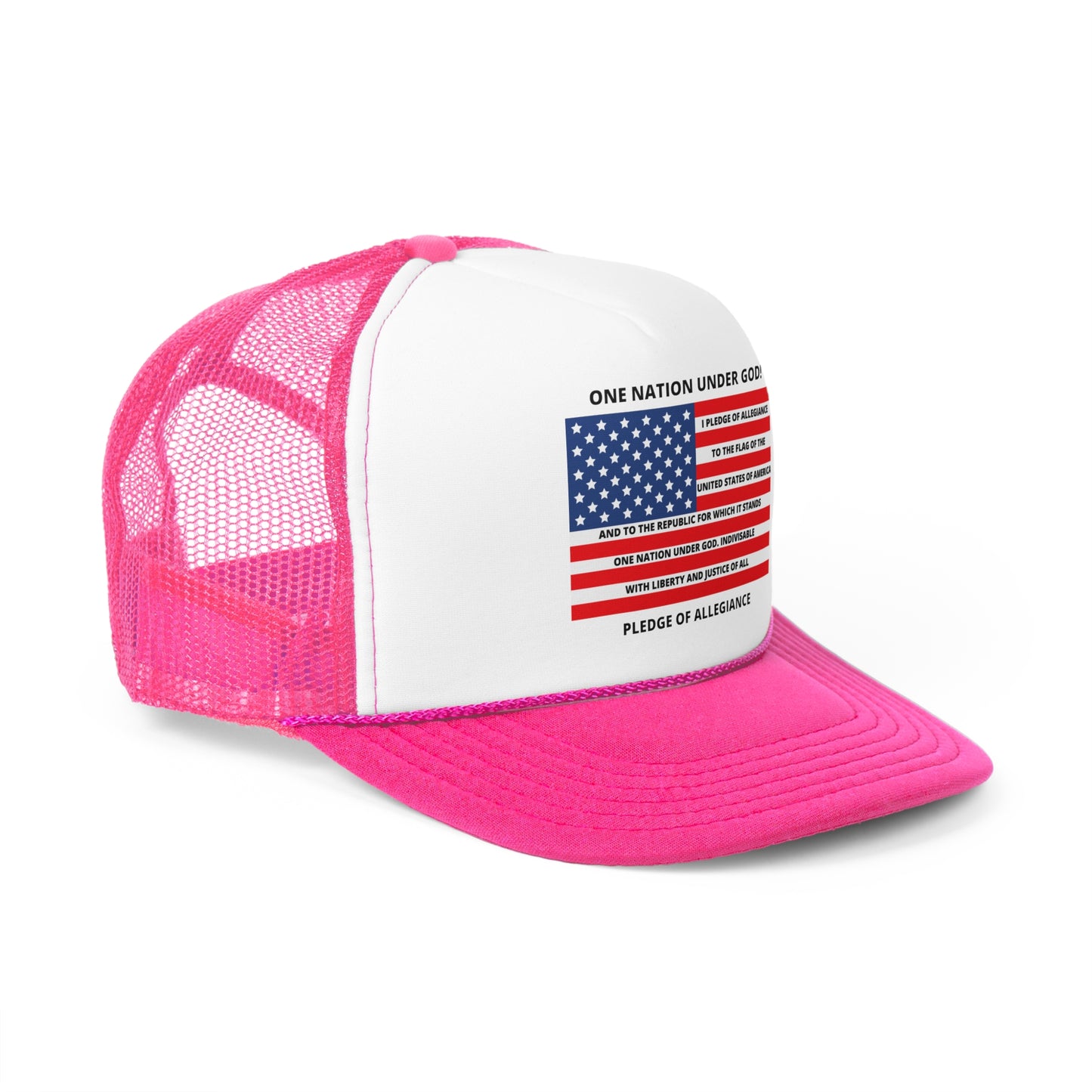 One Nation Under GOD / Pledge of Allegiance / Trucker Caps