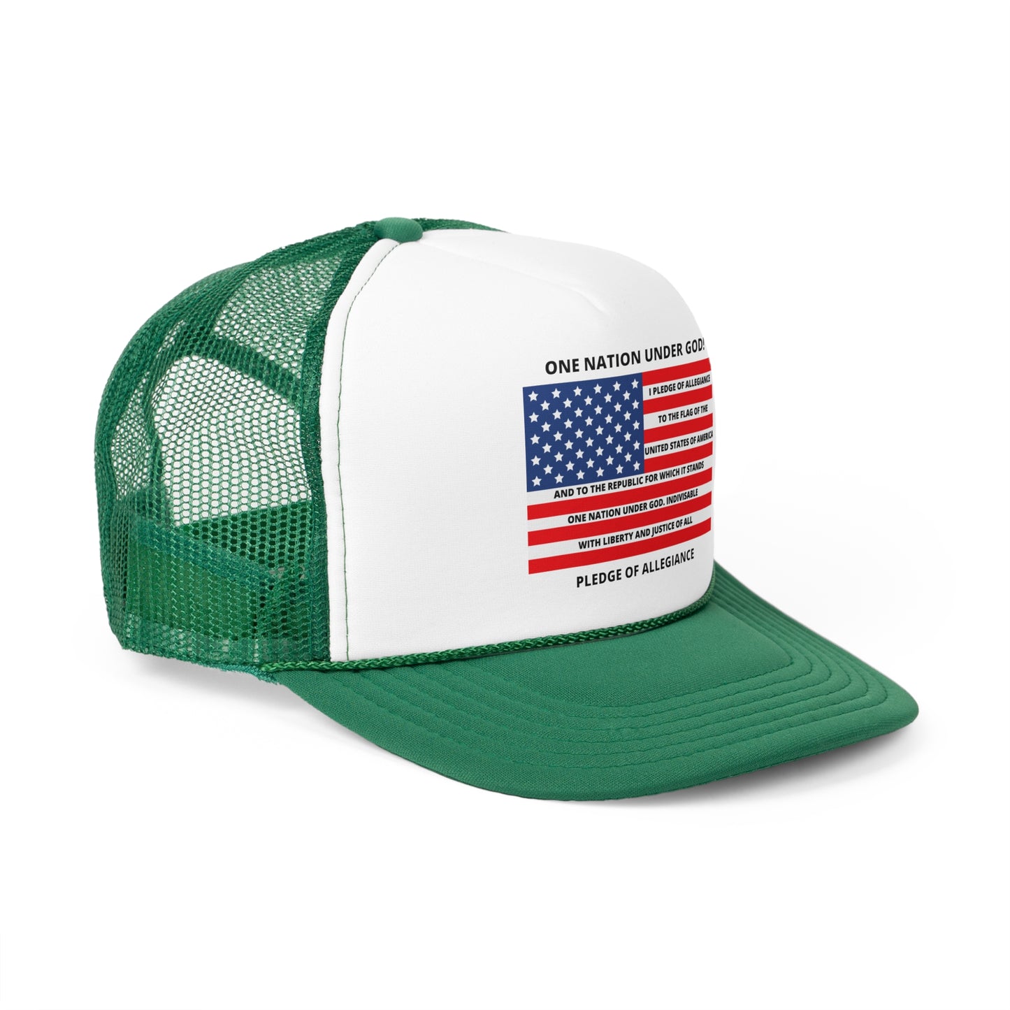 One Nation Under GOD / Pledge of Allegiance / Trucker Caps