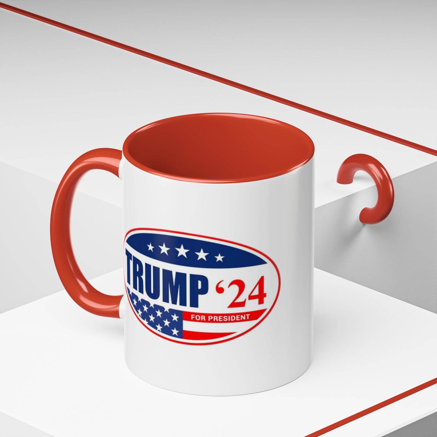 Trump 2024 Accent Coffee Mug (11, 15oz)