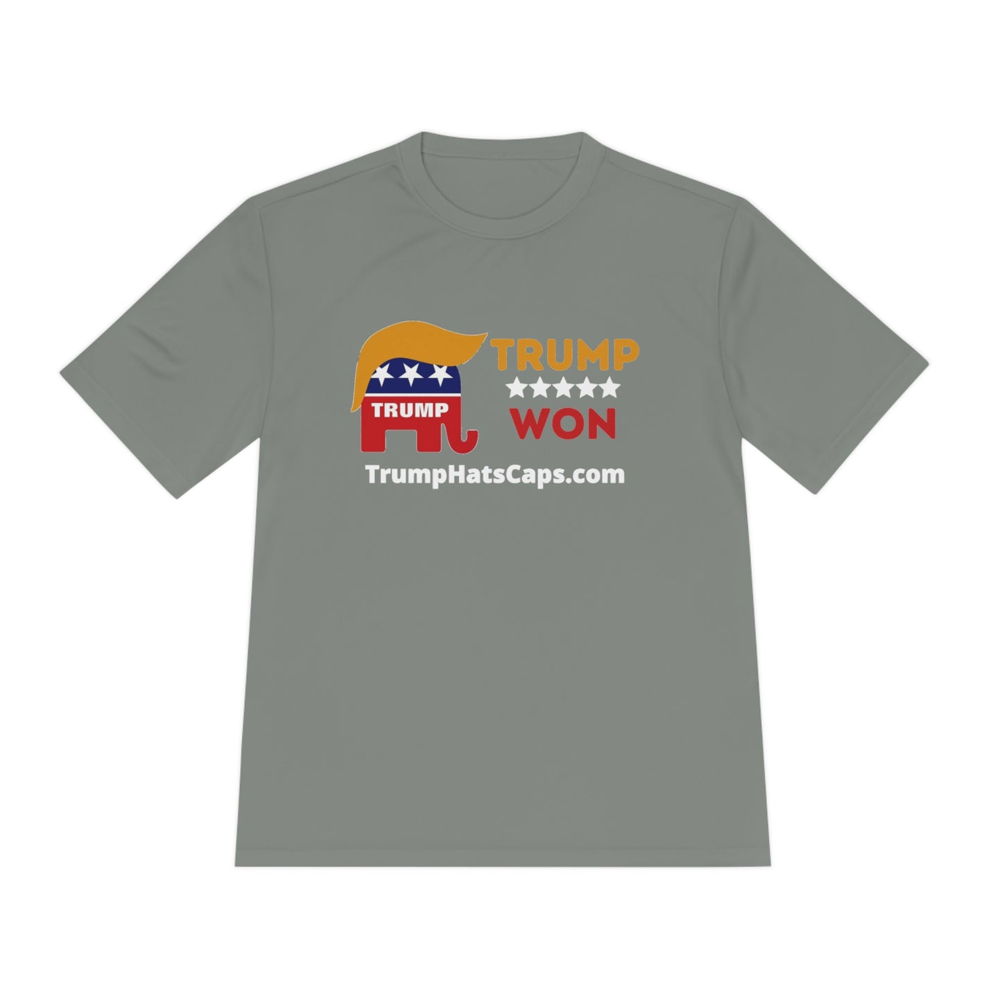 Trump Won (TrumpHatsCaps.com) Unisex Moisture Wicking Tee