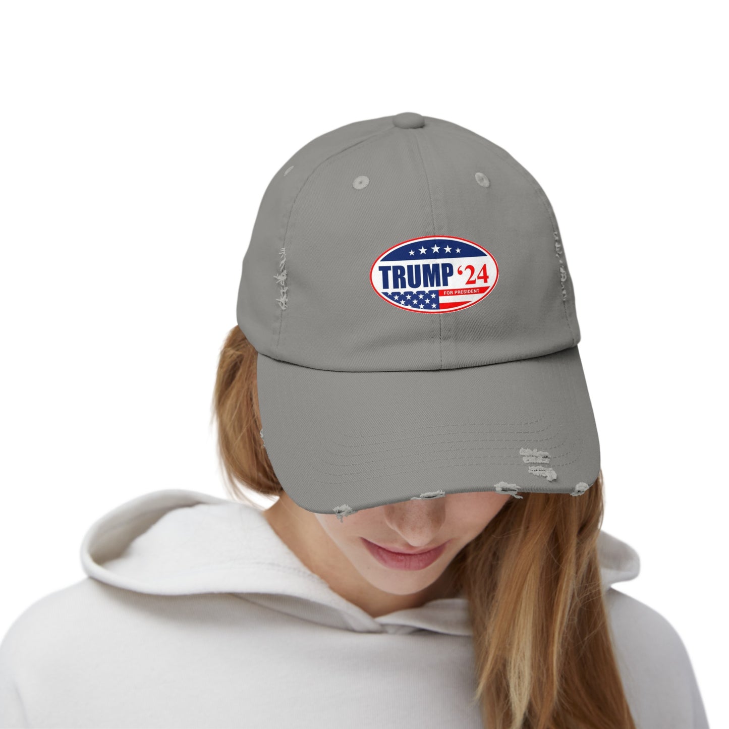 Trump 2024 Men's and Woman's Distressed Cap many colors