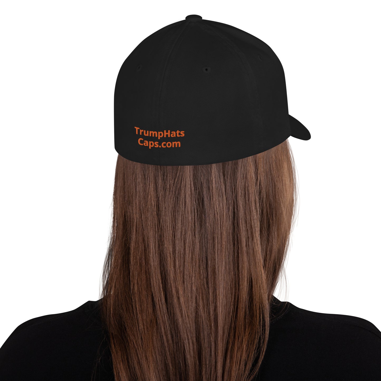 Orange Man Good! Structured Twill Cap DJT #TrumpWon (TrumpHatsCaps.com) on Back