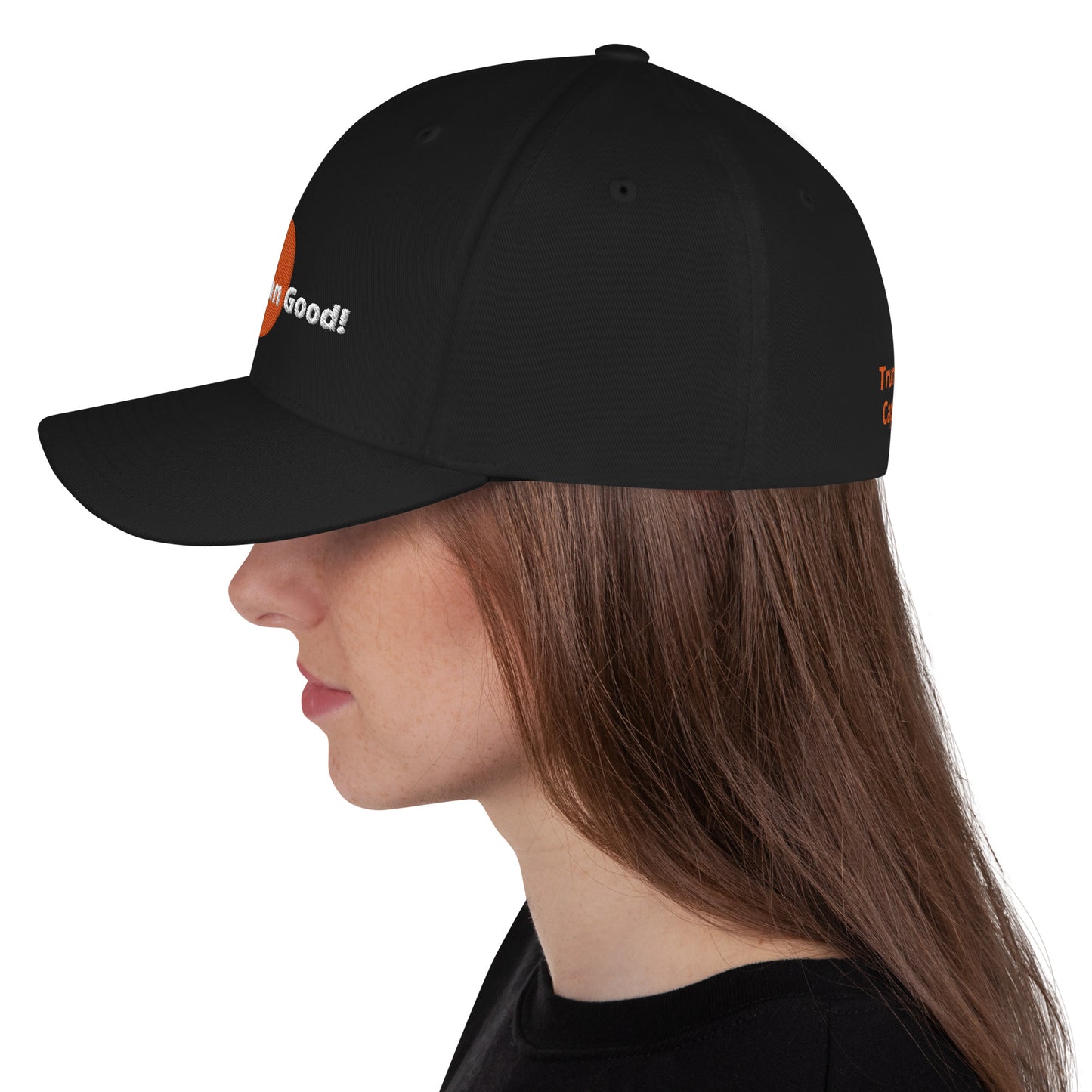 Orange Man Good! Structured Twill Cap DJT #TrumpWon (TrumpHatsCaps.com) on Back