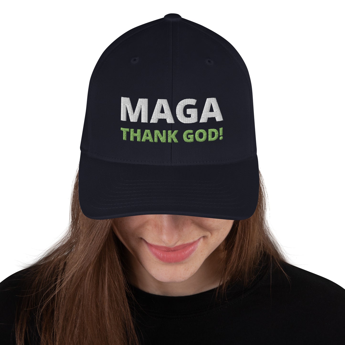 MAGA Thank GOD / Print on 4 Sides / 45 / 47 / Thank You Jesus / Structured Twill Cap