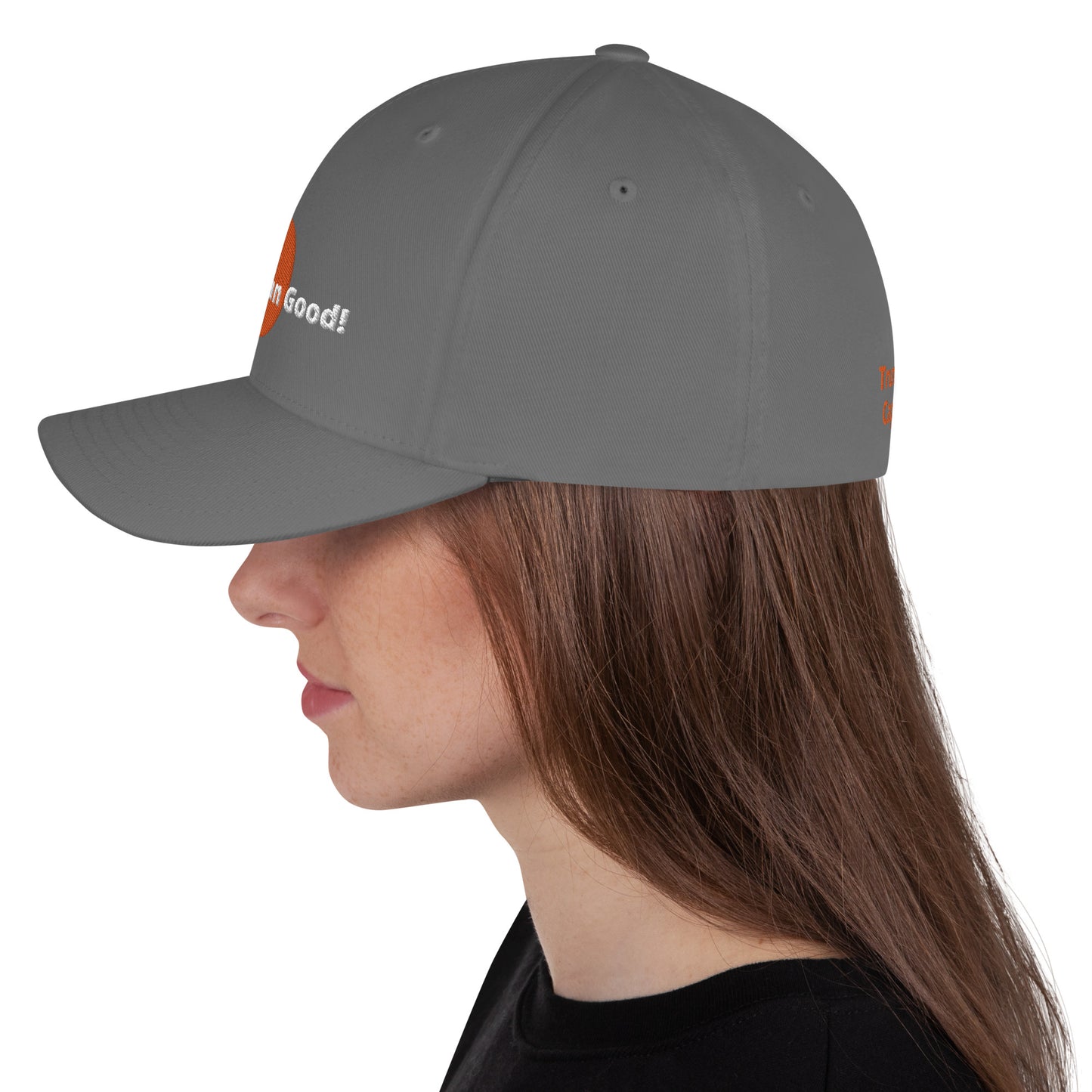 Orange Man Good! Structured Twill Cap DJT #TrumpWon (TrumpHatsCaps.com) on Back