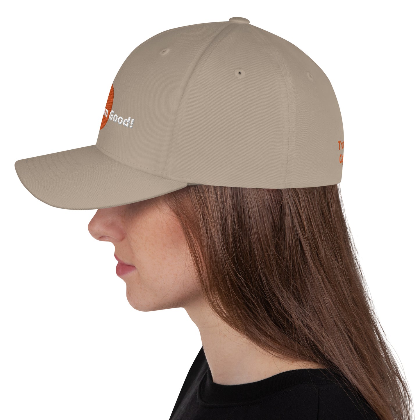 Orange Man Good! Structured Twill Cap DJT #TrumpWon (TrumpHatsCaps.com) on Back