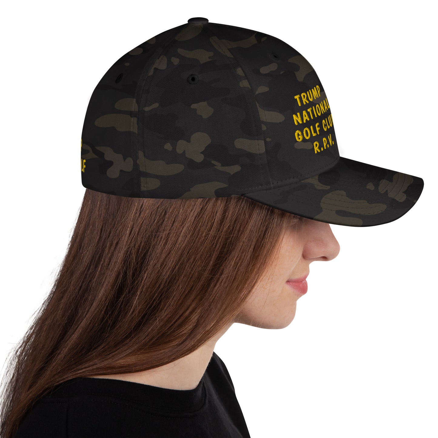 Trump National Golf Club - Rancho Palos Verdes - California - 90275 - Structured Twill Cap (Printed Front and Back TRUMP RPV GOLF)