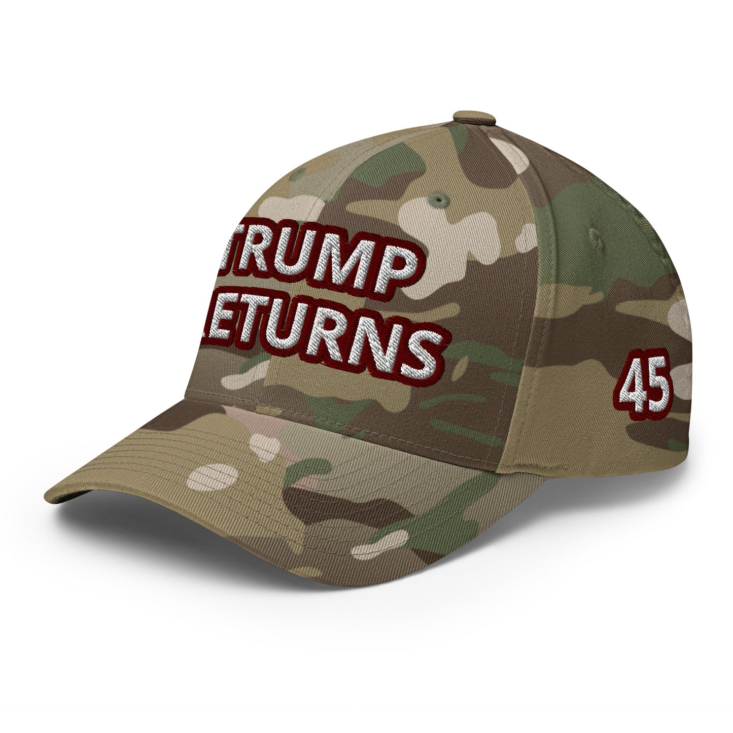 Trump Returns / Print on 4 Sides / 45 / 47 / Thank You Jesus / Structured Twill Cap