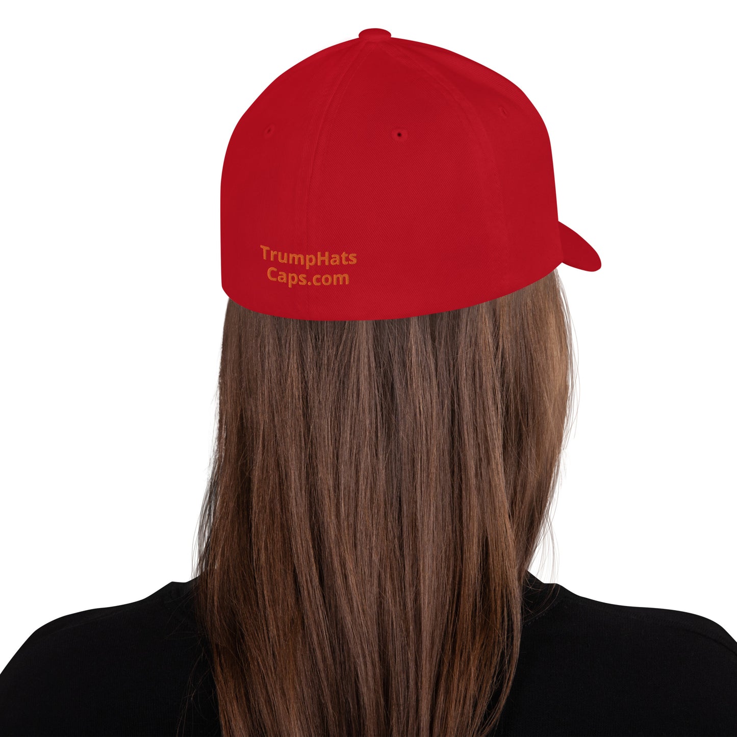 Orange Man Good! Structured Twill Cap DJT #TrumpWon (TrumpHatsCaps.com) on Back