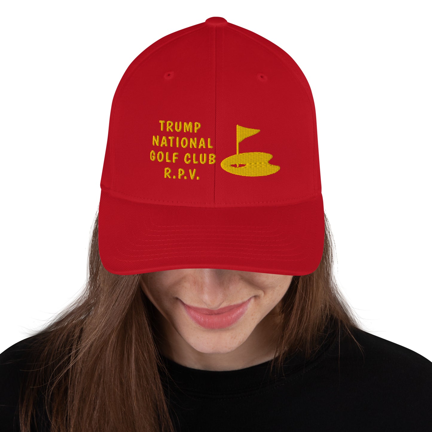 Trump National Golf Club - Rancho Palos Verdes - California - 90275 - Structured Twill Cap (Printed Front and Back TRUMP RPV GOLF)