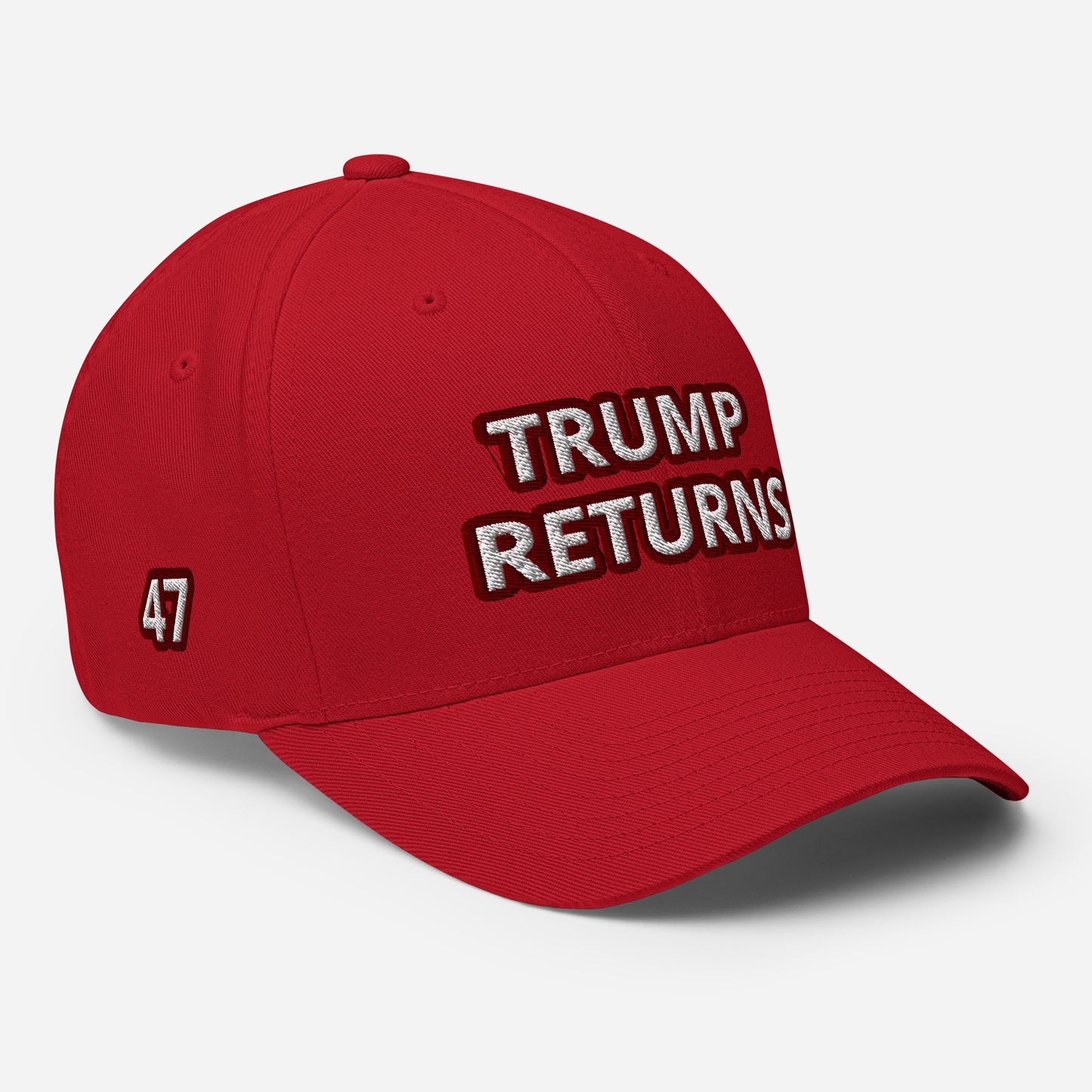 Trump Returns / Print on 4 Sides / 45 / 47 / Thank You Jesus / Structured Twill Cap