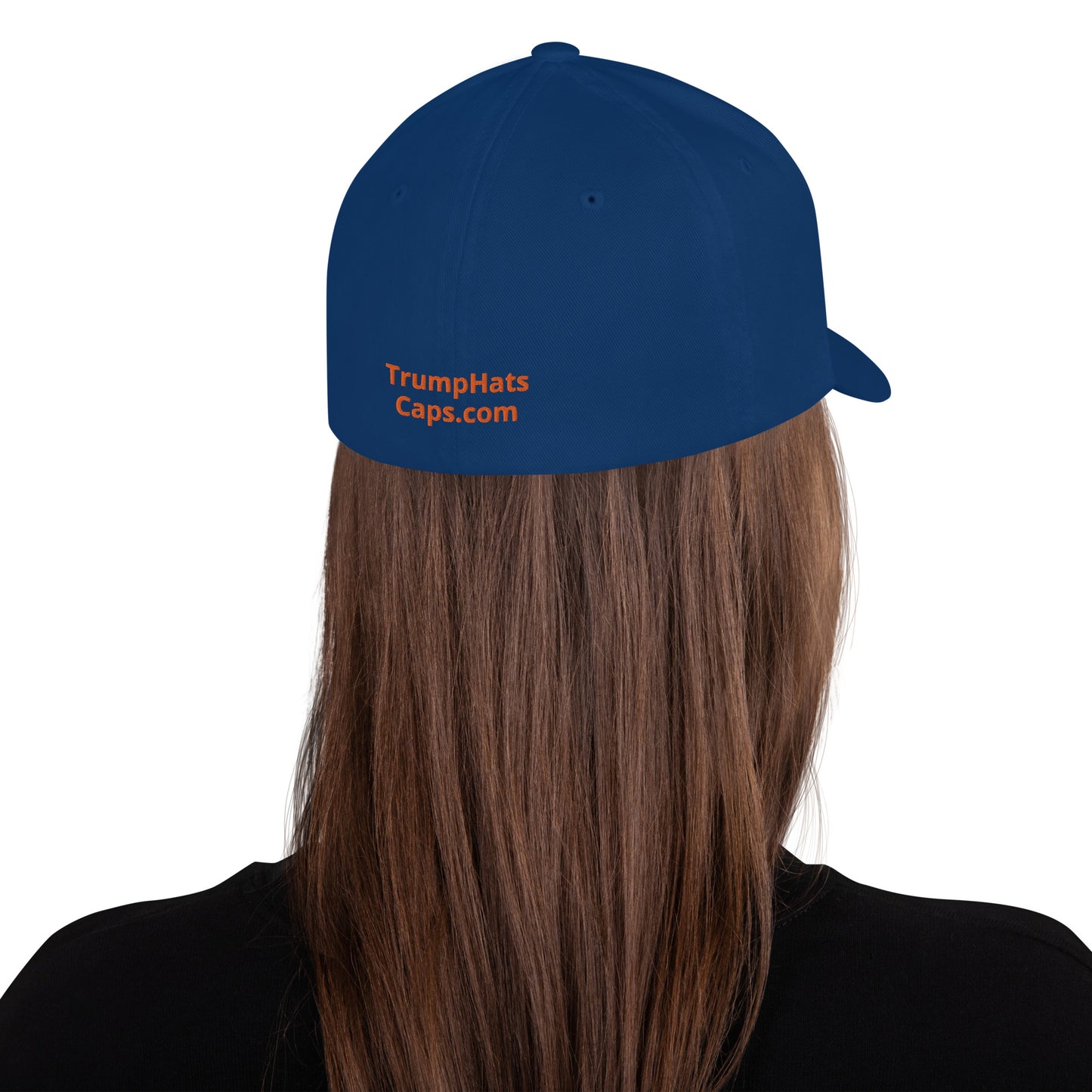 Orange Man Good! Structured Twill Cap DJT #TrumpWon (TrumpHatsCaps.com) on Back