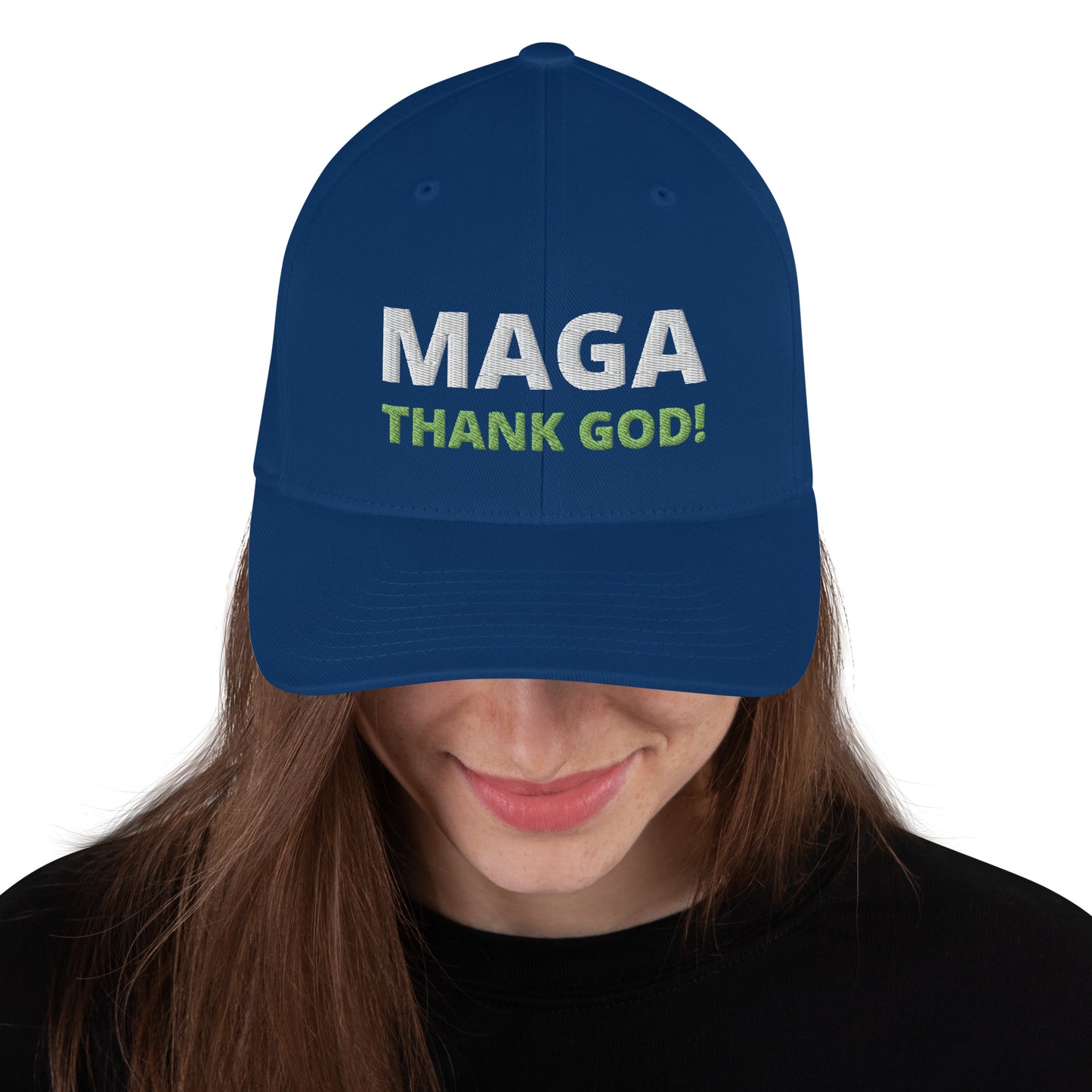 MAGA Thank GOD / Print on 4 Sides / 45 / 47 / Thank You Jesus / Structured Twill Cap