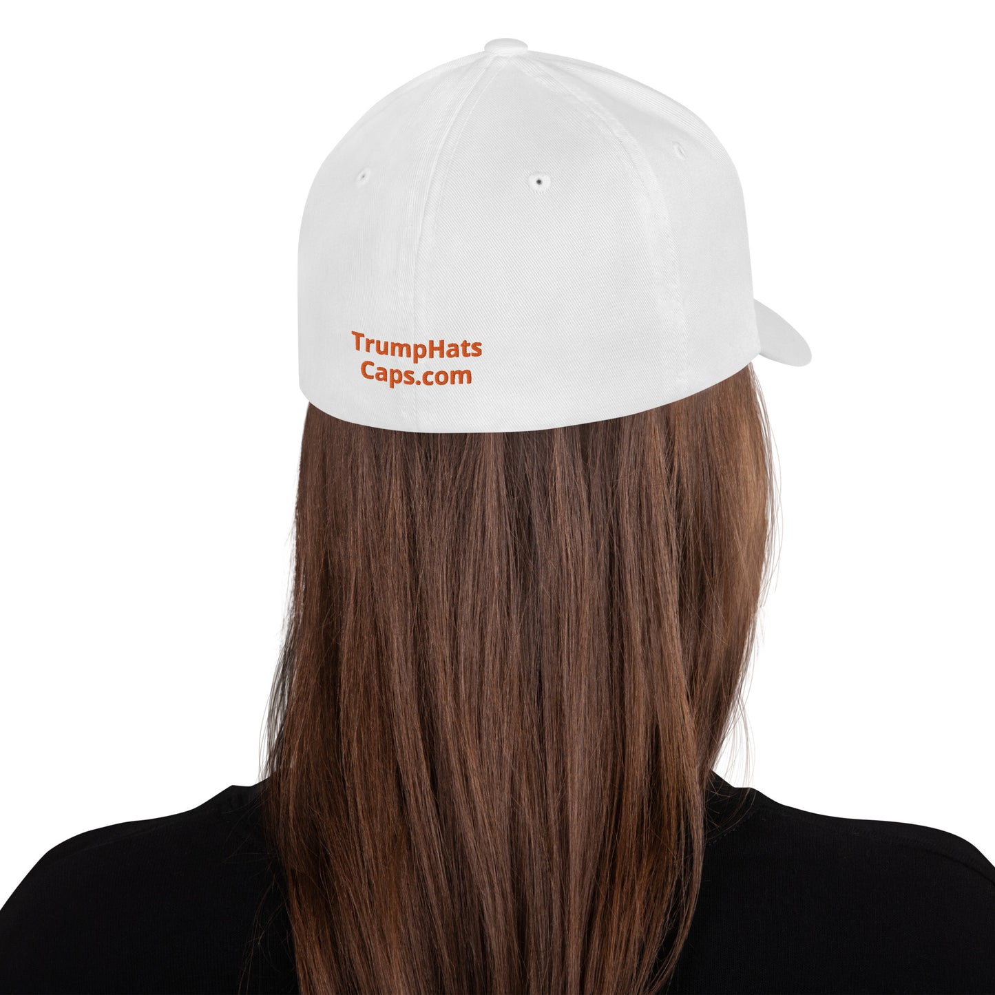 Orange Man Good! Structured Twill Cap DJT #TrumpWon (TrumpHatsCaps.com) on Back