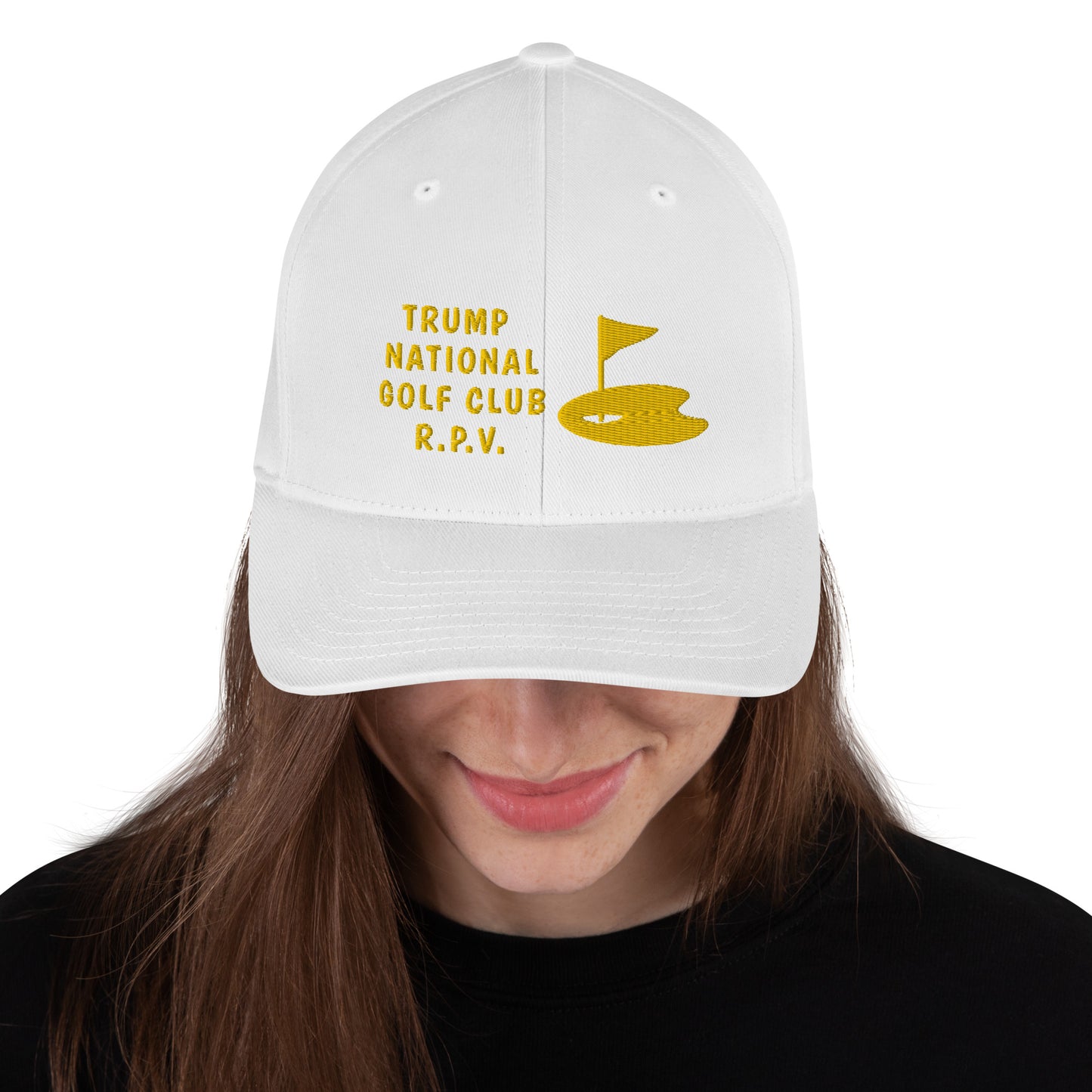 Trump National Golf Club - Rancho Palos Verdes - California - 90275 - Structured Twill Cap (Printed Front and Back TRUMP RPV GOLF)