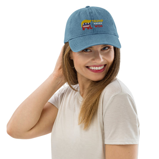 Trump Won Big Time Denim Hat