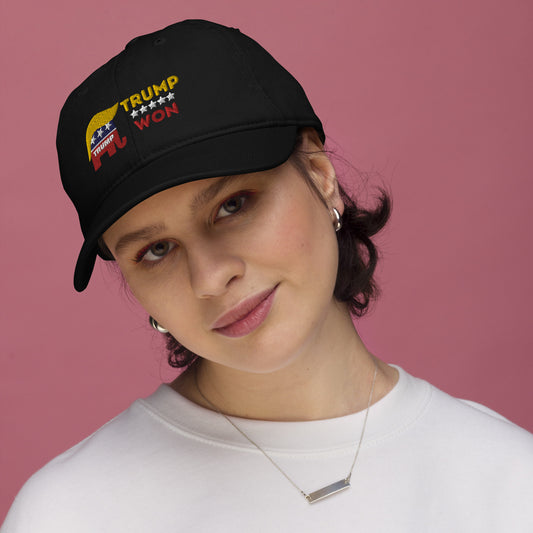 Trump Won and You Know It :) Organic mom and dad hat