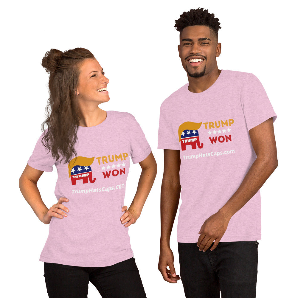 Trump Won Men's and Woman's soft style t-shirt