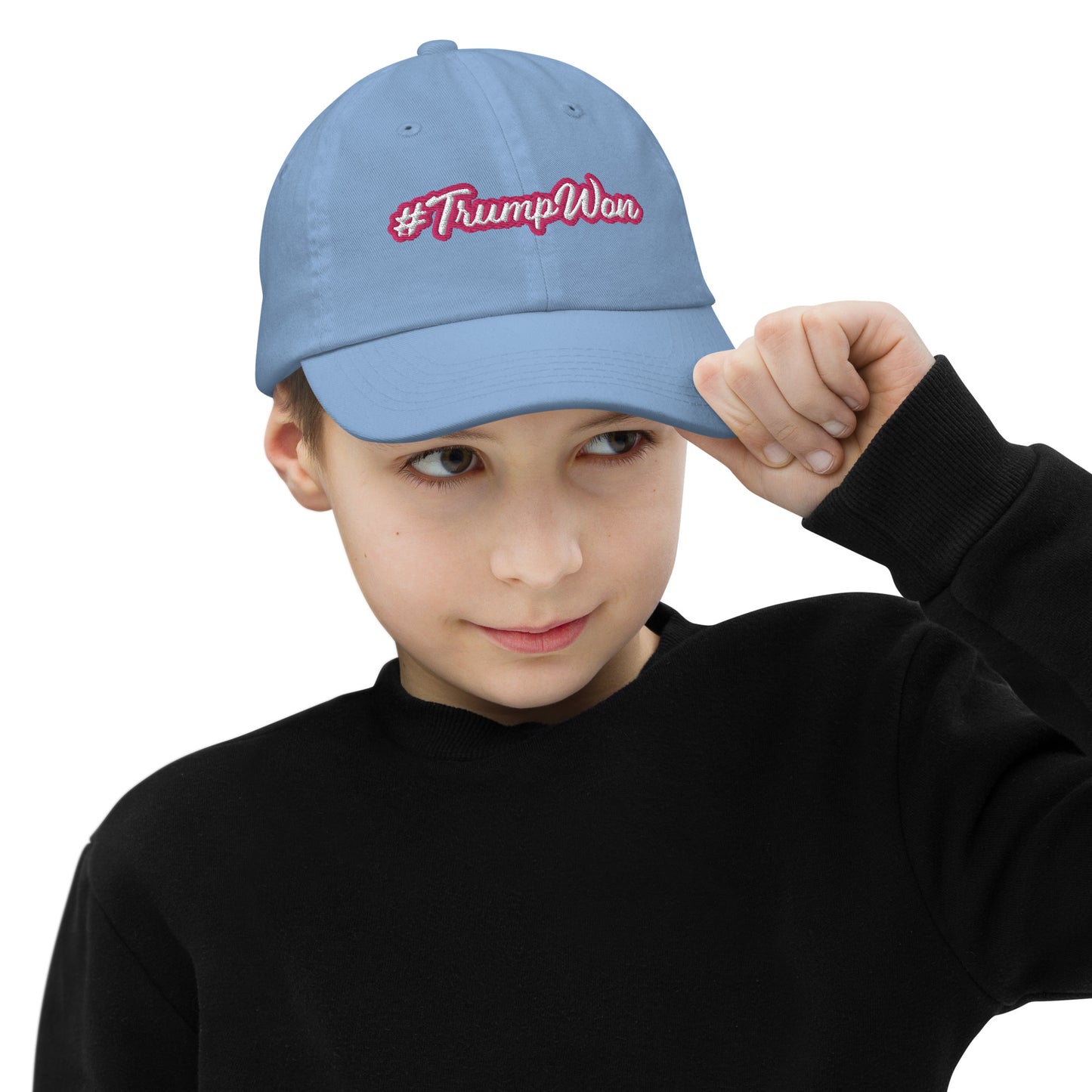 Trump Won #TrumpWon Youth baseball cap