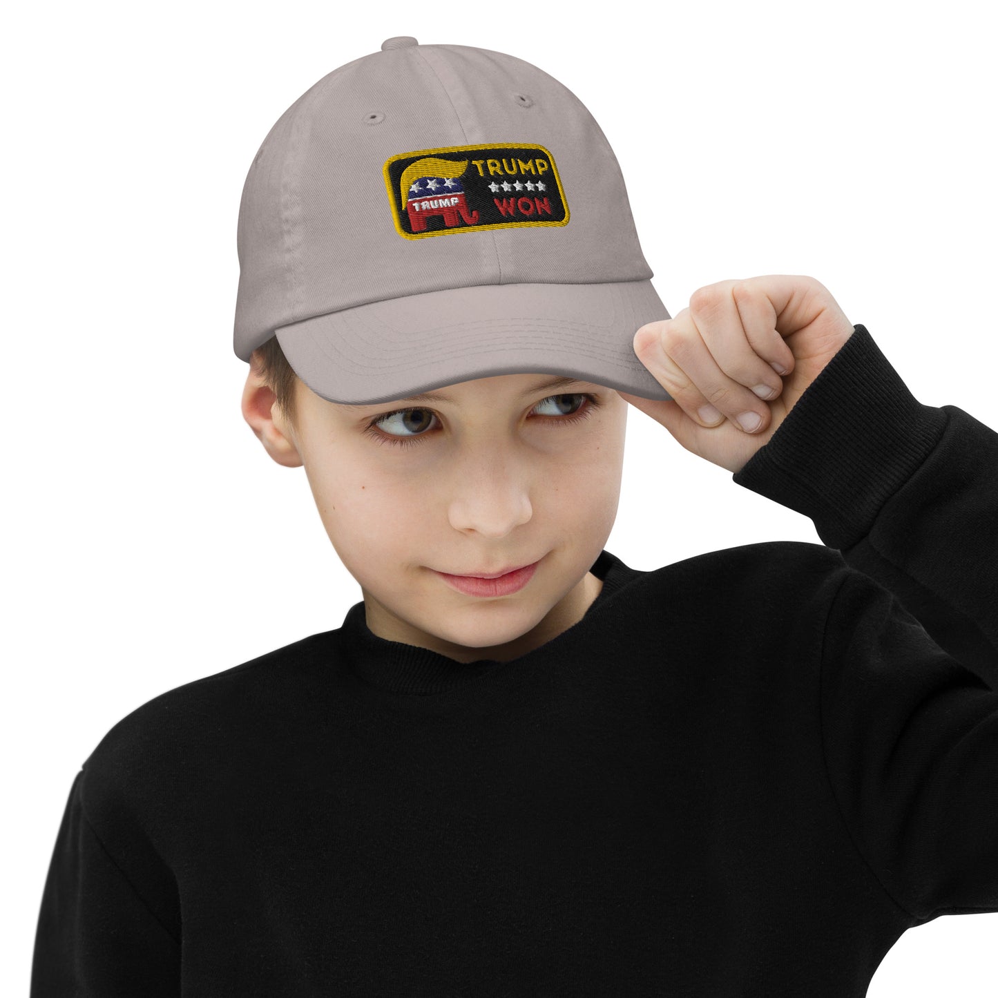 Trump Won #TrumpWon Youth baseball cap