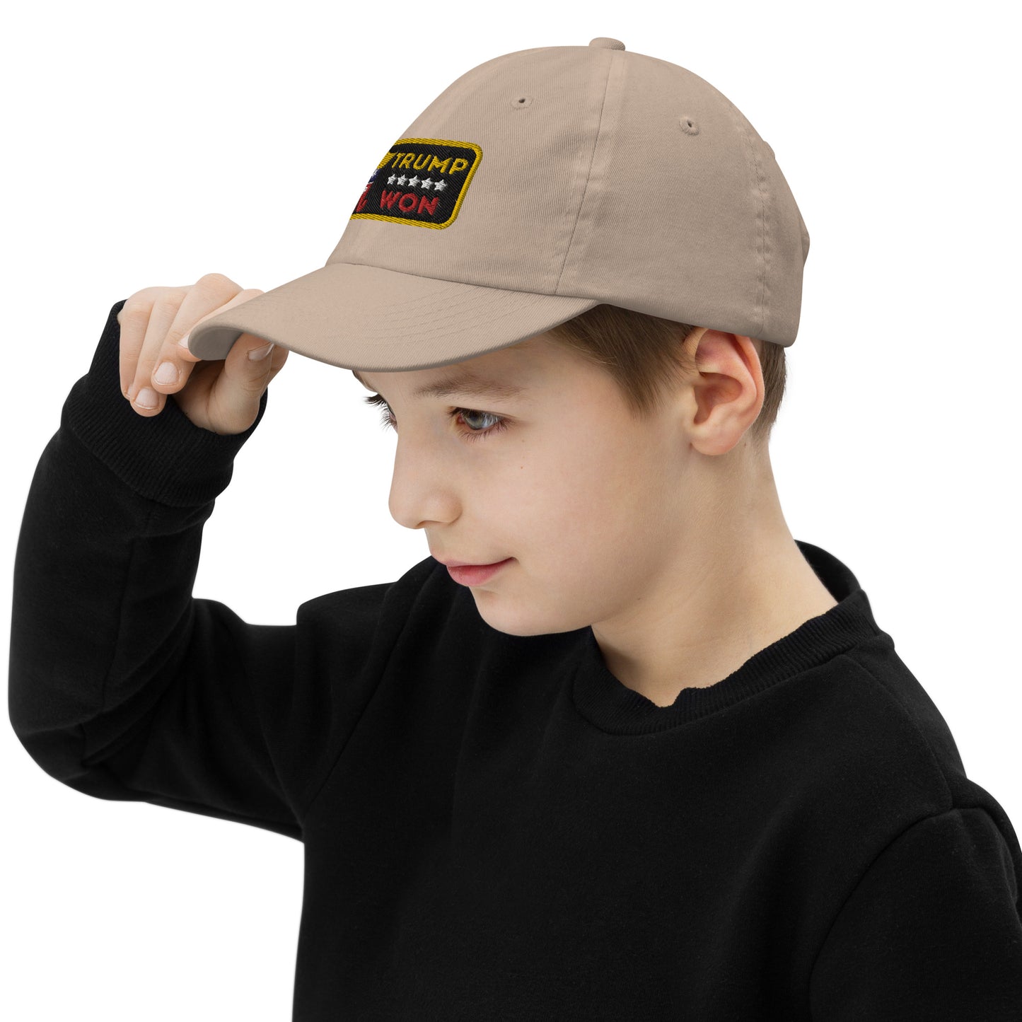 Trump Won #TrumpWon Youth baseball cap