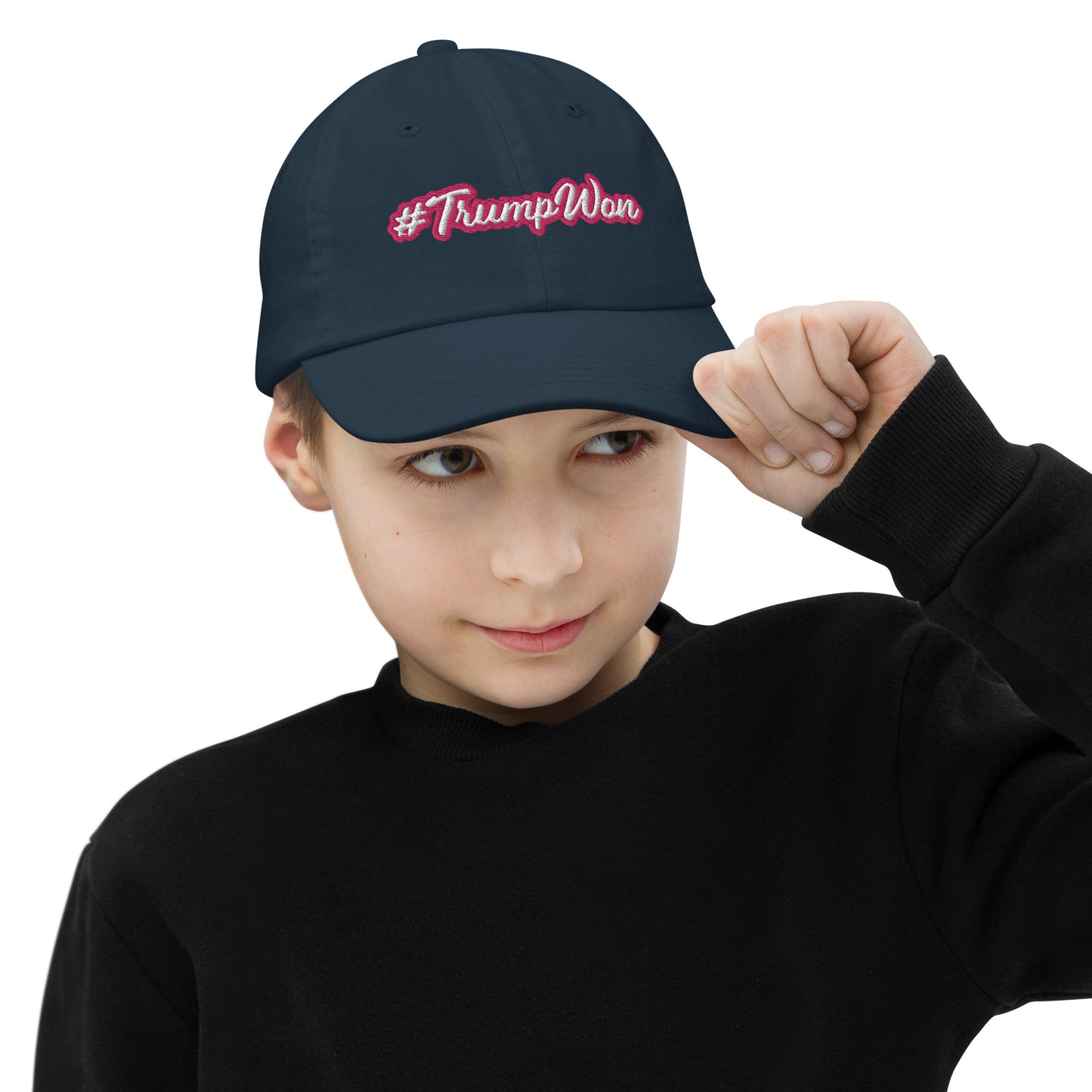 Trump Won #TrumpWon Youth baseball cap