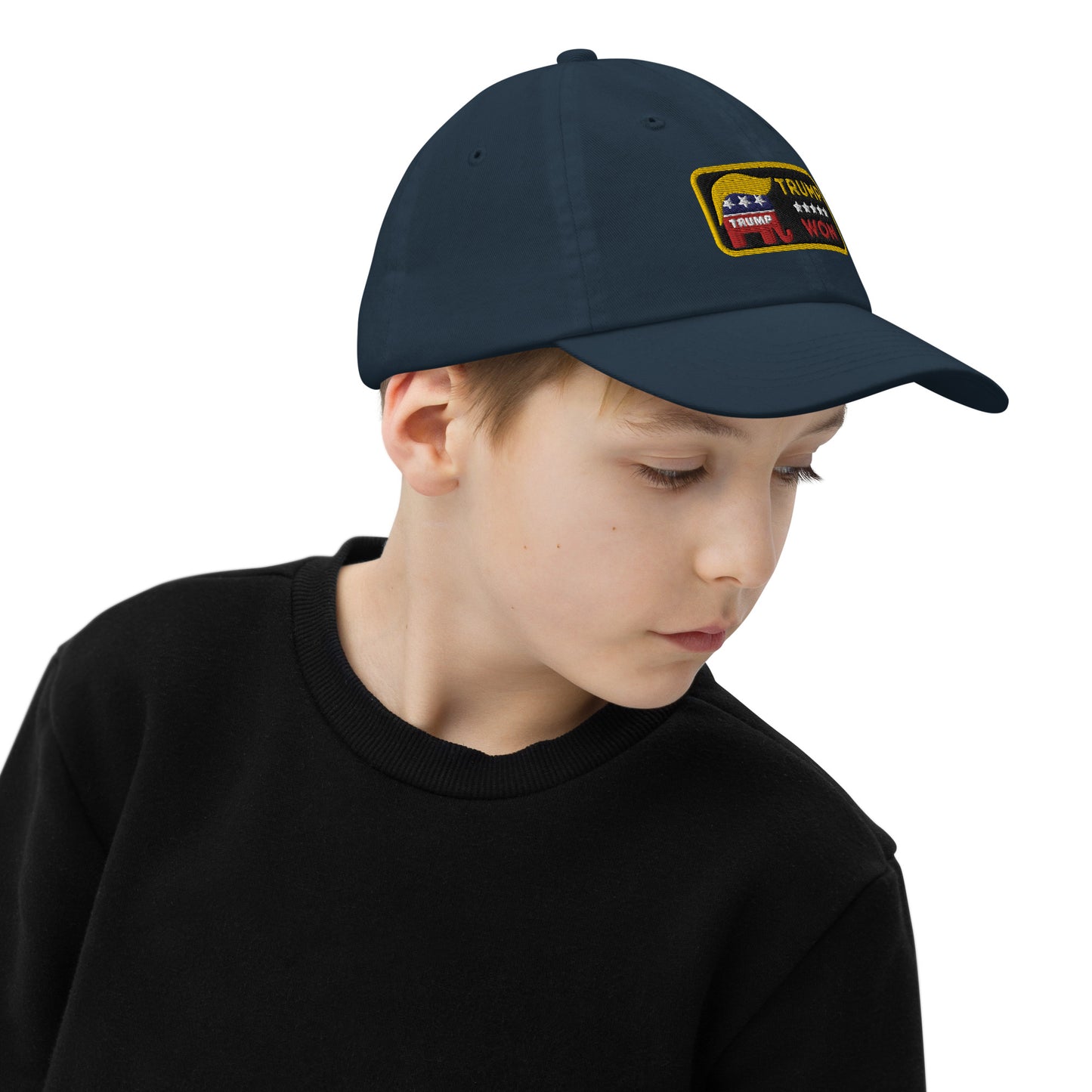 Trump Won #TrumpWon Youth baseball cap