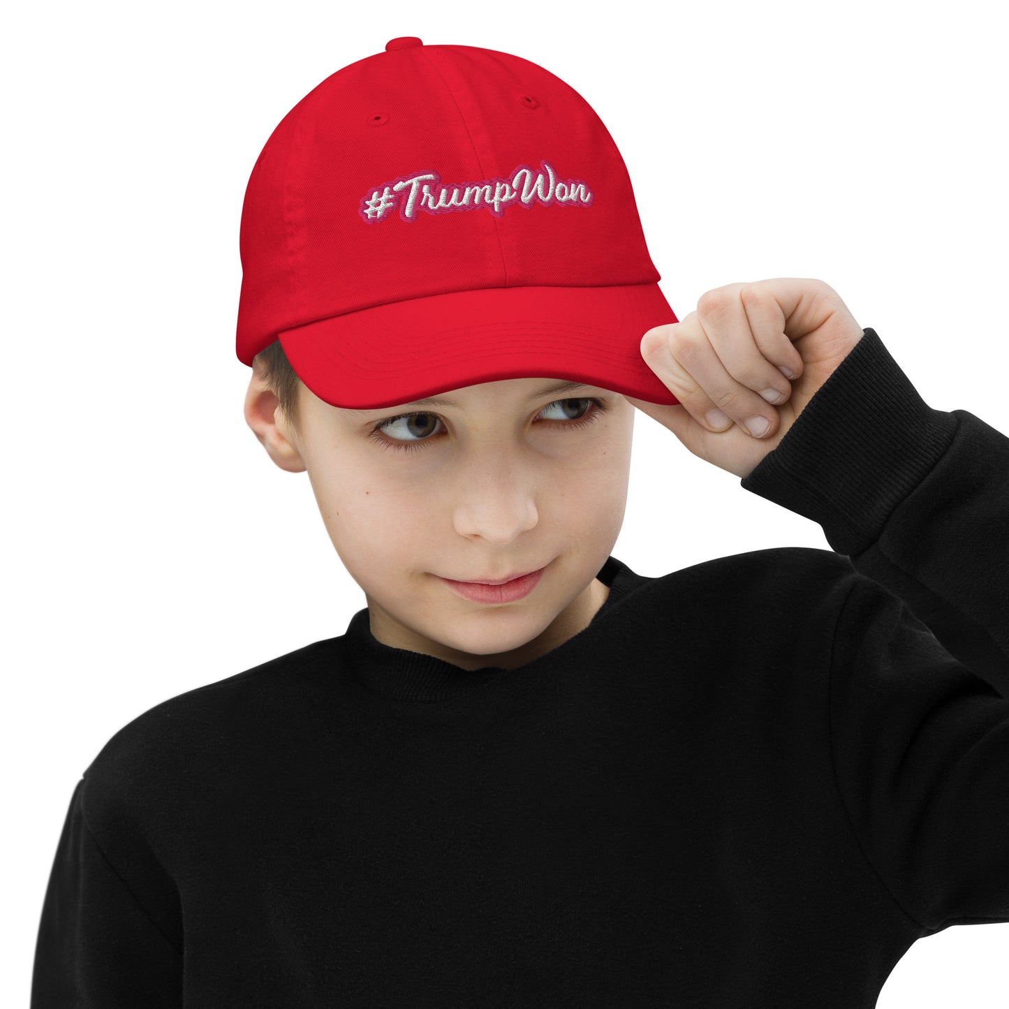 Trump Won #TrumpWon Youth baseball cap