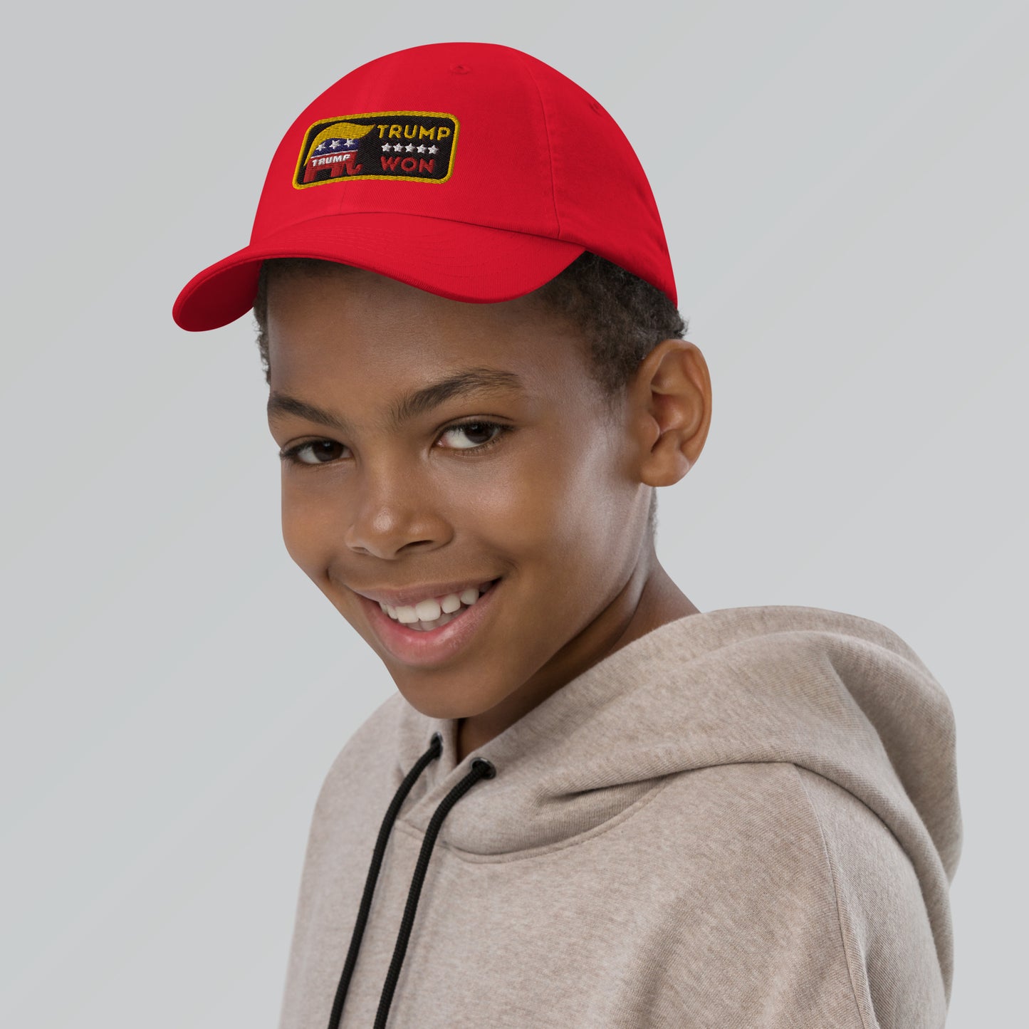 Trump Won #TrumpWon Youth baseball cap