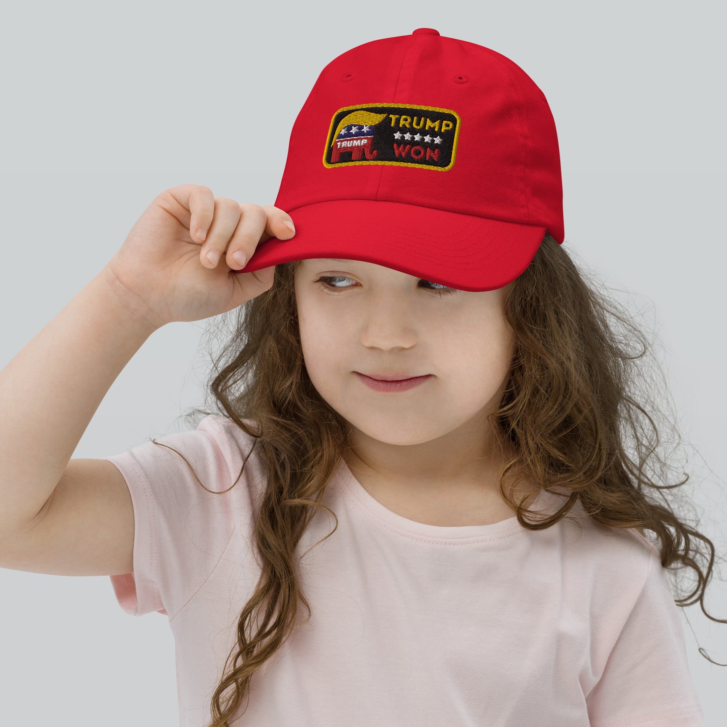 Trump Won #TrumpWon Youth baseball cap