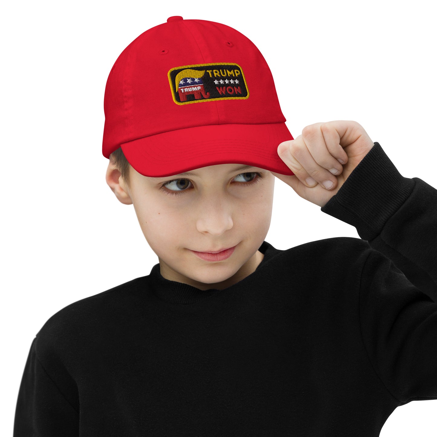 Trump Won #TrumpWon Youth baseball cap