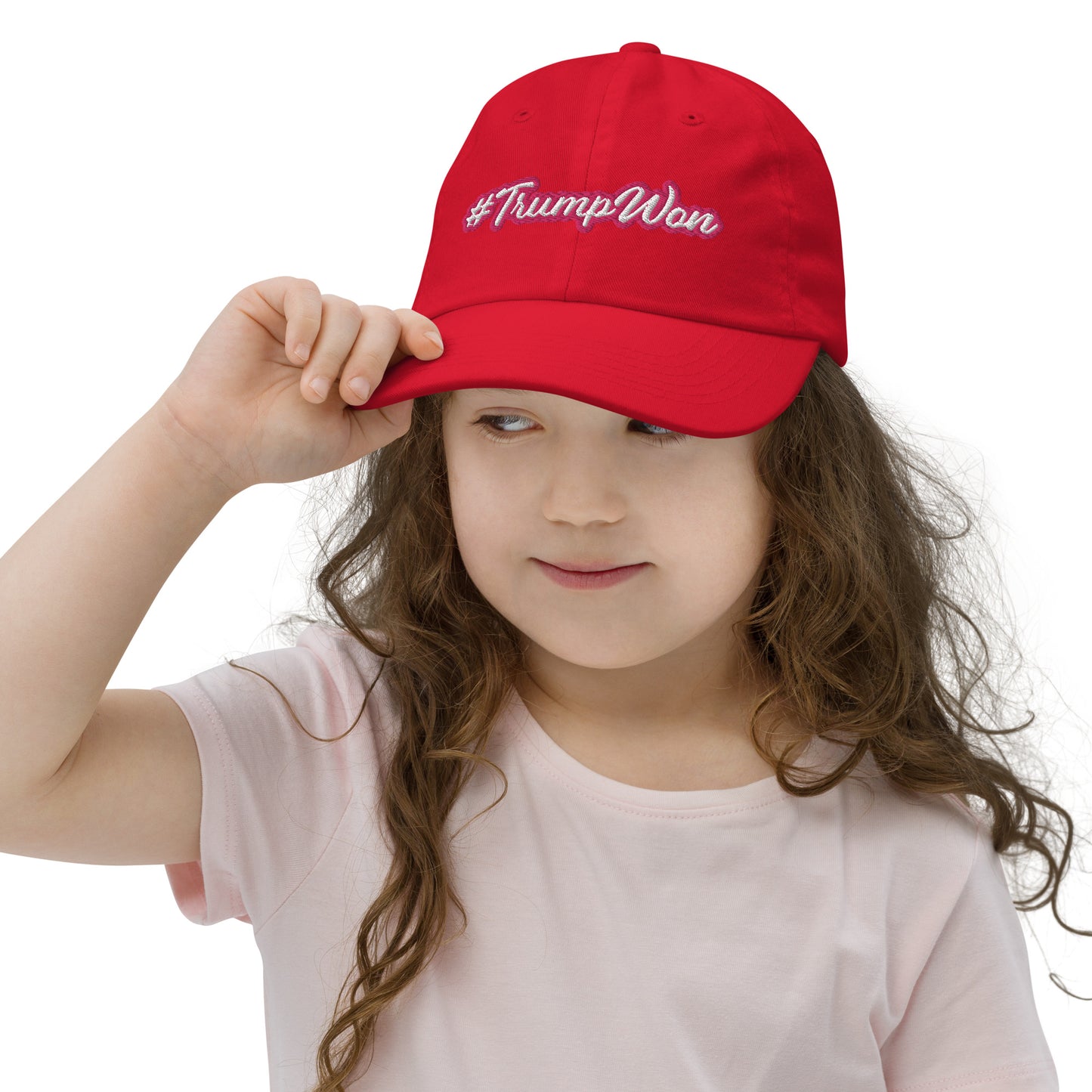 Trump Won #TrumpWon Youth baseball cap