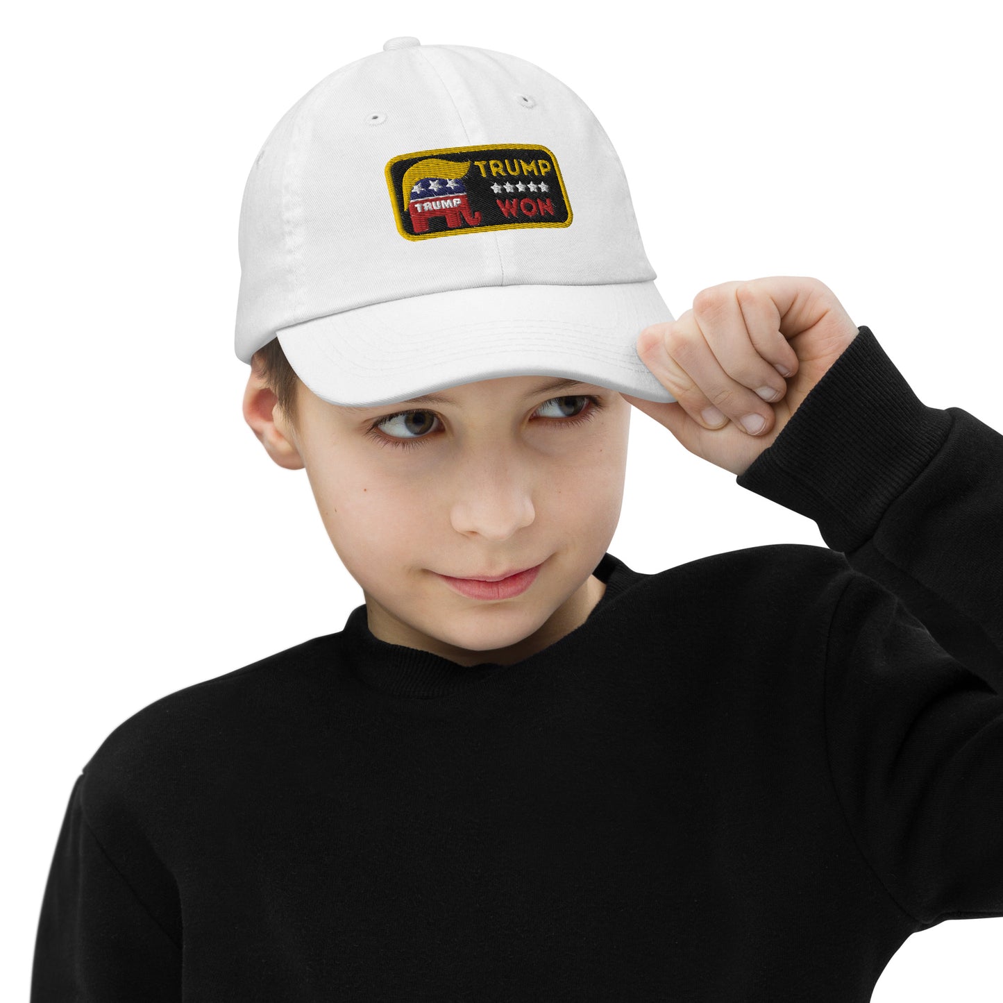 Trump Won #TrumpWon Youth baseball cap